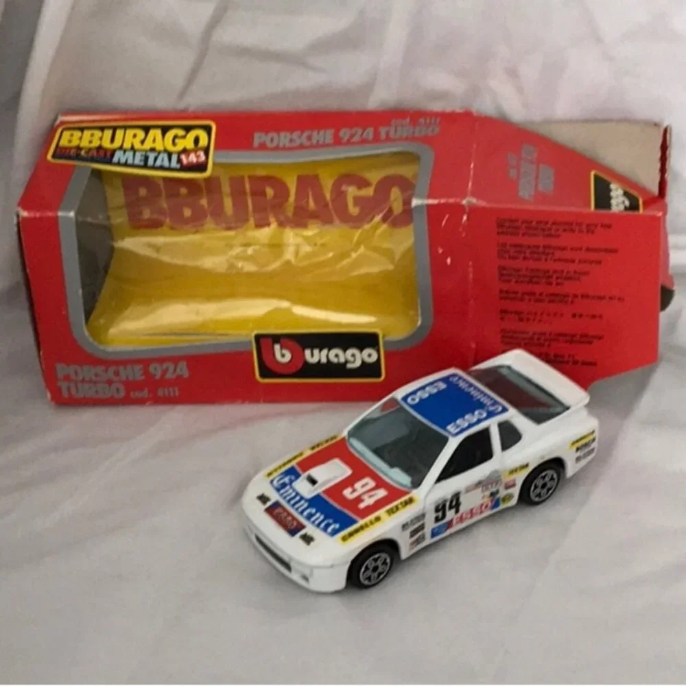 Bburago Porsche 924 Turbo 1:43 #94 ESSO Diecast With Box